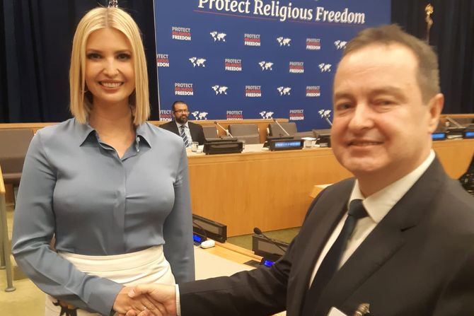 Ivica Dačić i Ivanka Tramp, Njujork