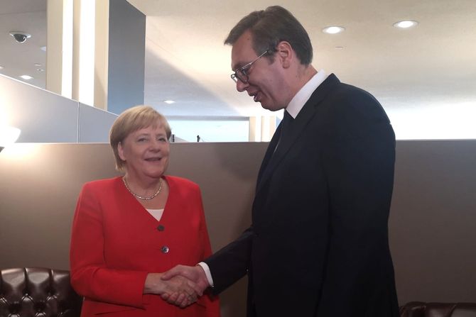 Aleksandar Vučić, Angela Merkel, Njujork, UN