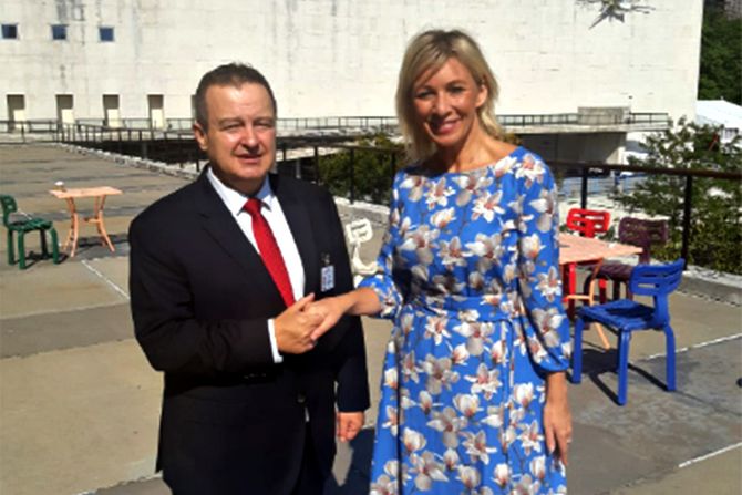 Ministar Ivica Dačić sa Marija Zakharova