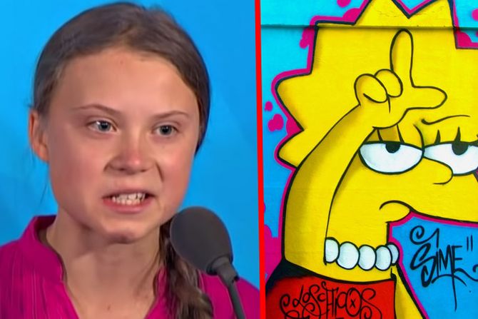 Greta Thunberg, lisa simpson