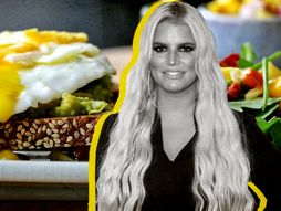 dzesika simpson i pečena jaja s povrćem