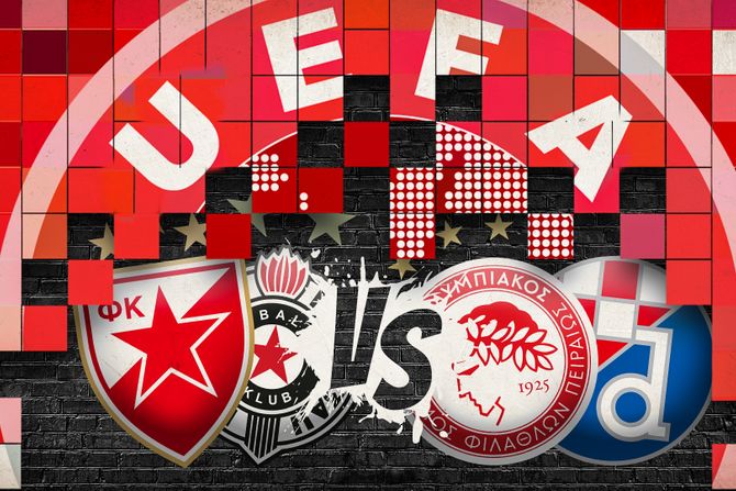 Uefa novo takmicenje, Zvezda, Partizan, Olimpijakos, Dinamo