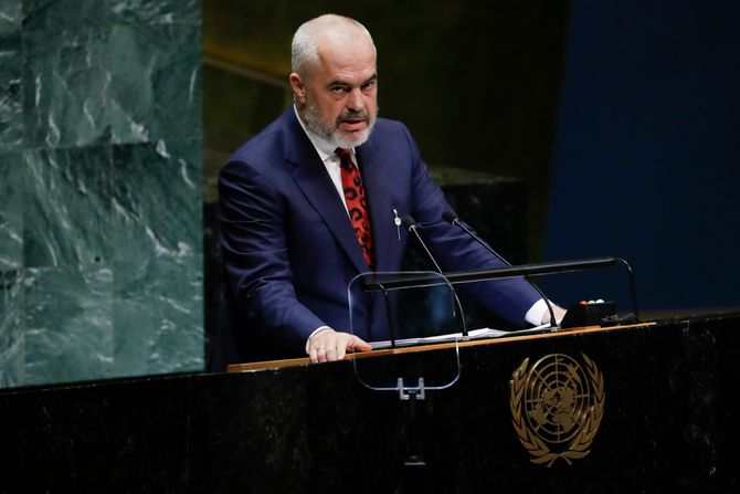 Edi Rama, Albanija, Ujedinjene nacije