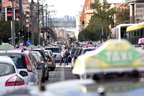 Štrajk taksi vozila, taksisti, taxi