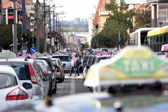 Štrajk taksi vozila, taksisti, taxi