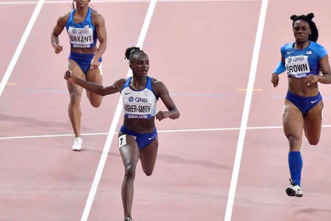 Dina Ašer Smit, 200 metara finale, Doha 2019