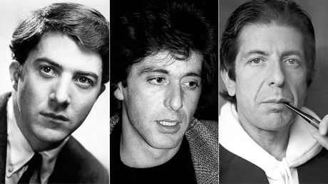 Al Pacino, Dustin Hoffman, Leonard Cohen