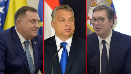 Aleksandar Vučić, Viktor Orban i Milorad Dodik