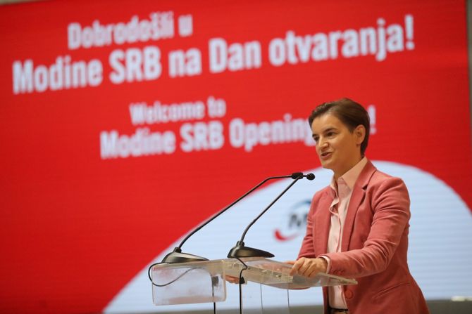 Ana Brnabić, fabrika Modin