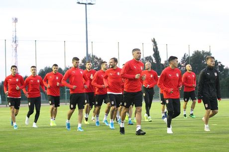 Fudbalska reprezentacija Srbije na treningu