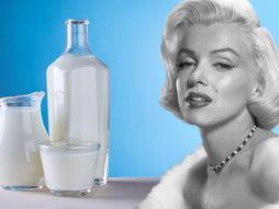 Merilin Monro, mleko