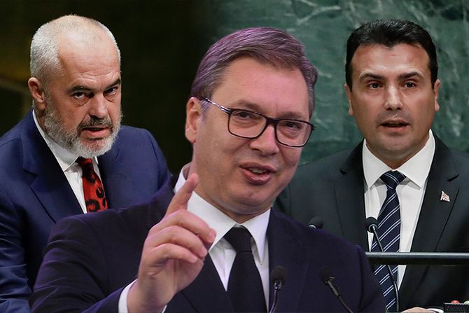 Edi Rama, Aleksandar Vucic, Zoran Zaev