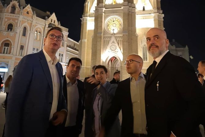 Aleksandar Vucic, Edi Rama, Zoran Zaev, Ana Brnabić, Miloš Vučević Aleksandar Vucic, Edi Rama, Zoran Zaev, Ana Brnabić, Miloš Vučević