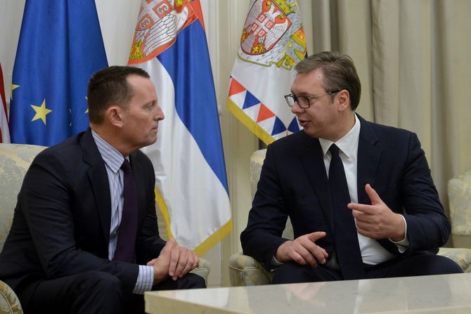 Aleksandar Vucic, Ricard Grenel Aleksandar Vucic, Ricard Grenel