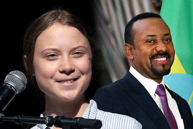 Greta Tunberg, Abiy Ahmed