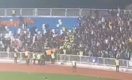 Tuča navijača, Fudbalska reprezentacija Crne Gore, Kosovo