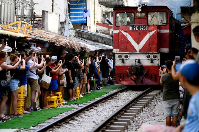 Hanoi train Street