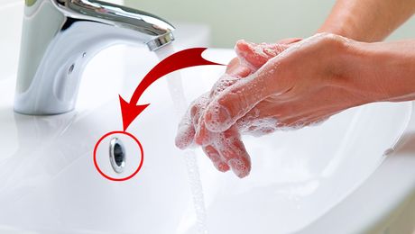Pranje ruku, lavabo, rupica