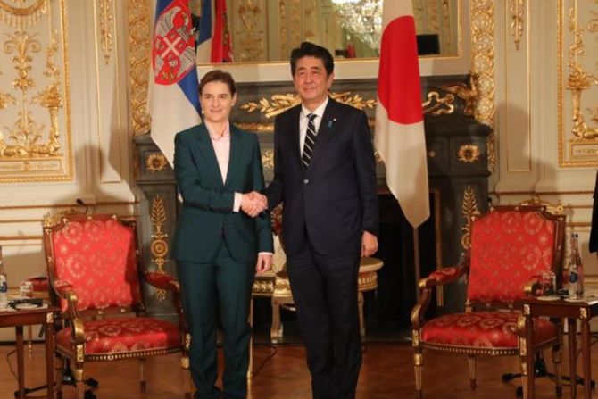 Ana Brnabić, japanski premijer