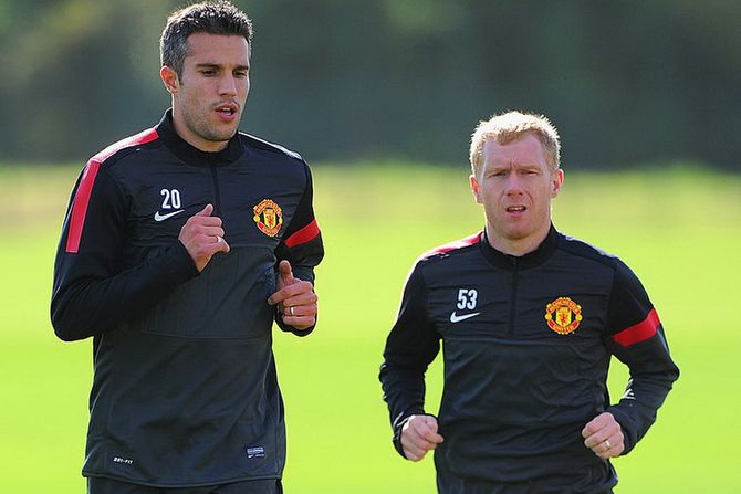 Robin van Persi i Pol Skols, Mančester junajted Robin van Persi i Pol Skols, Mančester junajted