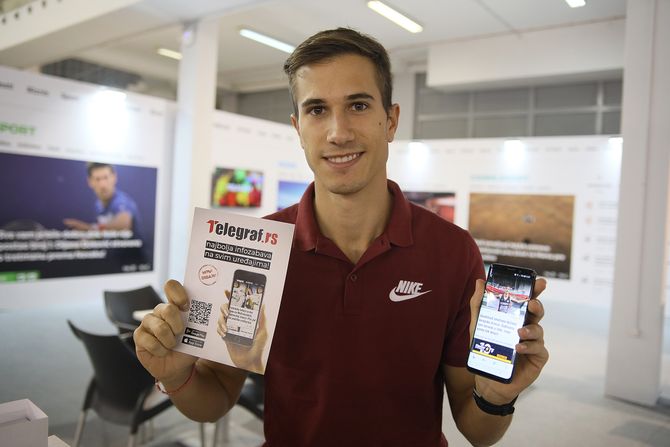 Sajam Medija 2019, Atletičari Milica Gardašević i Strahinja Jovančević Sajam Medija 2019, Atletičari Milica Gardašević i Strahinja Jovančević