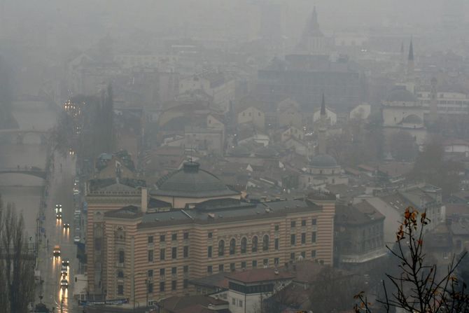 Sarajevo, magla, zagadjenje Sarajevo, magla, zagadjenje
