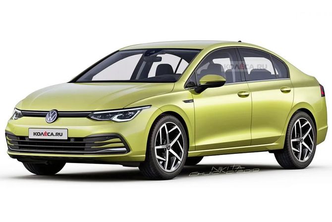 VOlkswagen Golf 8 - Jetta render