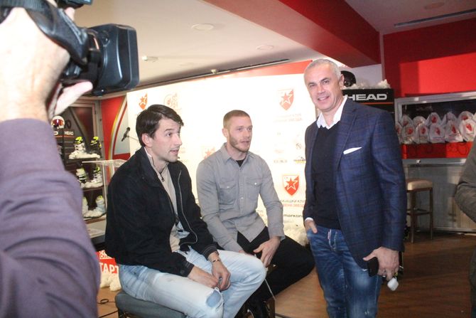 Aleksandar Radojičić, Viktor Savić, Zvezdan Terzić skijaški klub Crvena zvezda