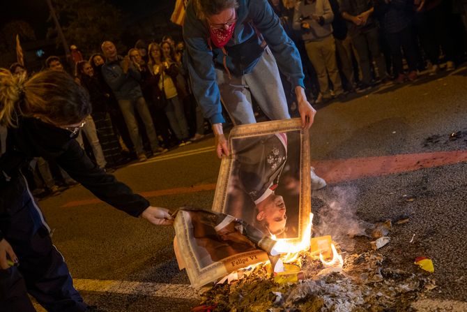 Katalonija Španija protest kralj Felipe