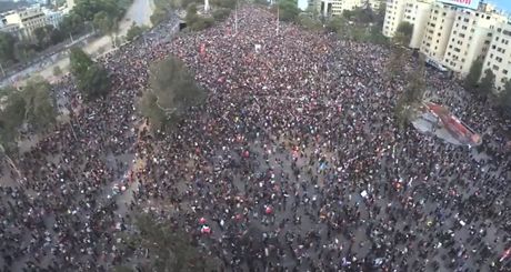 Zemljotres, protest, Čile