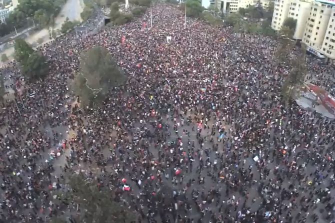 Zemljotres, protest, Čile