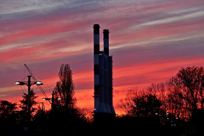 Nebo u Beogradu, Zalazak Sunca