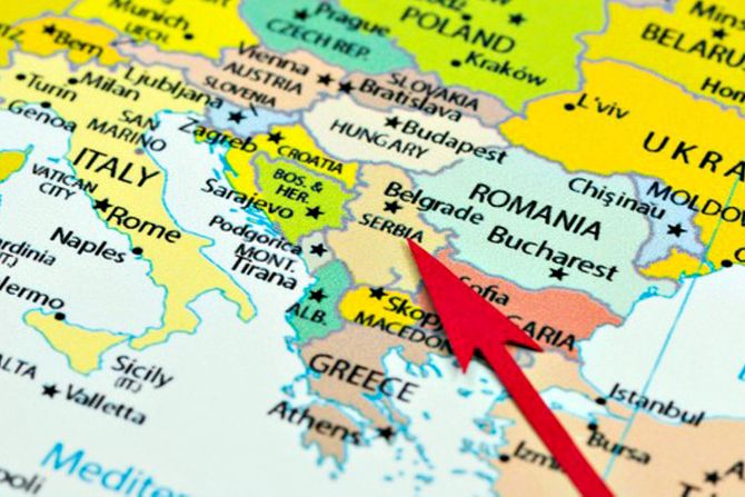 mapa karta srbije srbija balkana mapa karta srbije srbija balkana