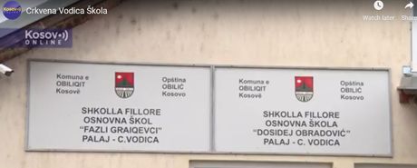 osnovna škola Dositej Obradović, Kosovo