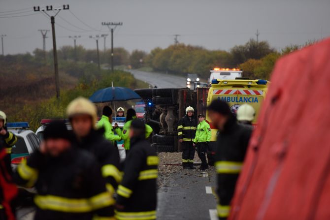 Slovačka, autobus, nesreća, Slovakia Bus Crash