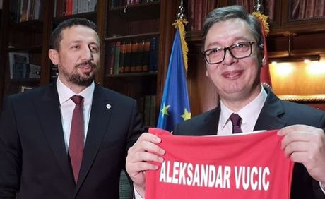 Aleksandar Vučić i Hidajet Turkoglu