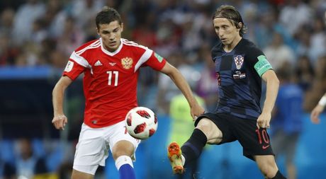 Fudbalska reprezentacija Rusije, Fudbalska reprezentacija Hrvatske, Luka Modrić