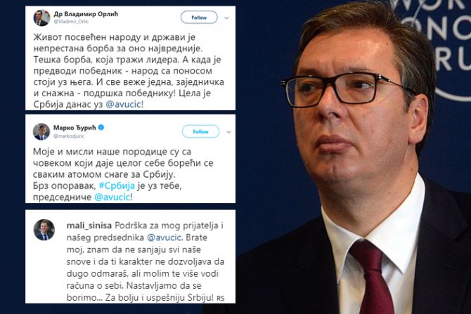 Aleksandar Vucic, podrška