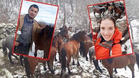 Mladi bračni par iz trebinjskog sela brine o divljim konjima