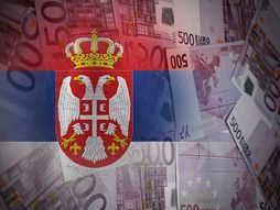 Srbija, srpska zastava, evri