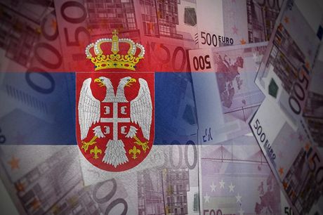 Srbija, srpska zastava, evri Srbija, srpska zastava, evri