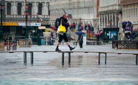 Italija, Venecija, poplava