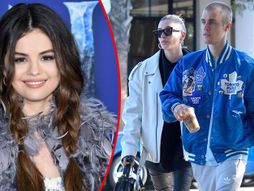 Selena Gomez, Hejli Boldvin i Džastin Biber