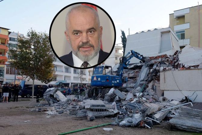 Edi Rama, Albanija zemljotres