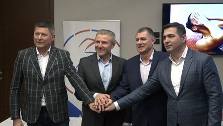 Sergej Bubka, Slobodan Branković, Dobromir Karamarinov Sergej Bubka, Slobodan Branković, Dobromir Karamarinov