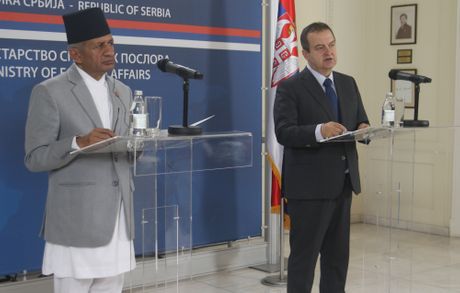 Ministri spoljnih poslova Srbije Ivica Dačić i i Nepala Kumara Gjavala Ministri spoljnih poslova Srbije Ivica Dačić i i Nepala Kumara Gjavala