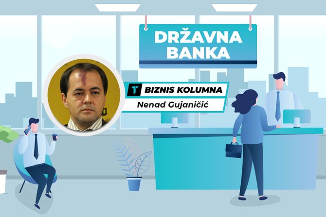 Nenad Gujaničić, državna banka