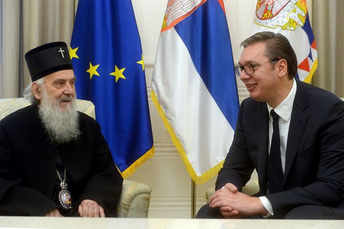 Aleksandar Vučić, patrijarh Irinej Aleksandar Vučić, patrijarh Irinej