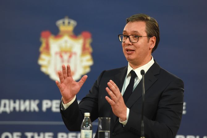 Aleksandar Vučić i Manfred Veber