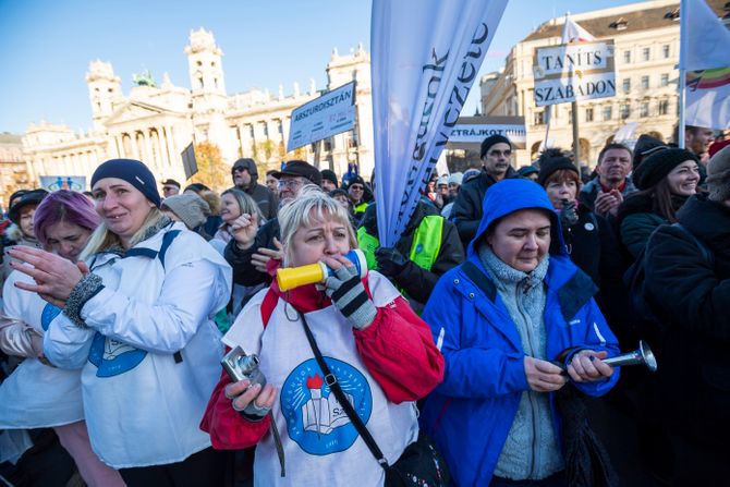 Hungary Teachers' Demonstration